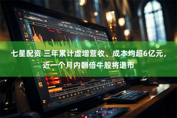 七星配资 三年累计虚增营收、成本均超6亿元，近一个月内翻倍牛股将退市
